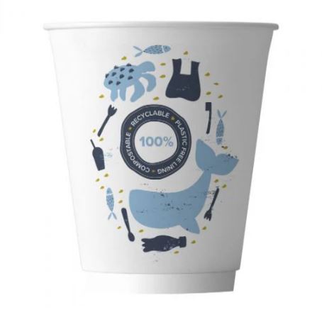 Double Wall Compostable Aqueous Cups 1 x 500