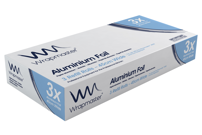 Wrapmaster Aluminium Foil Refill 45cmx90m (3 rolls)