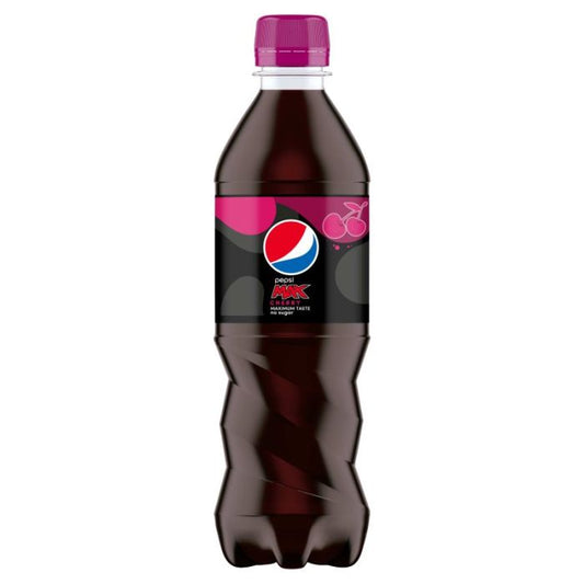 Pepsi Max Cherry 500ml Bottle (24 Pack)