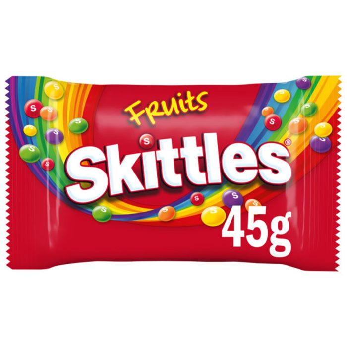 Skittles Sweets Fruit Flavoured Bag 45g (36 Pack)