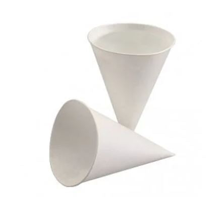 4oz Compostable Paper Water Drinking Cone 1 x 5000
