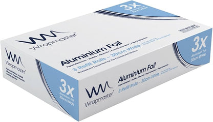 Wrapmaster Aluminium Foil Refill 30cmx90m (3 rolls)