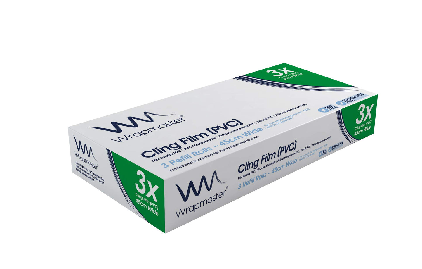 Wrapmaster Cling Film Refill 45cmx300m (3 rolls)